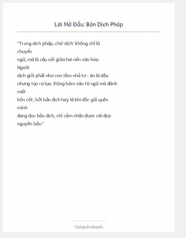 Trích đoạn Bàn Dịch Pháp