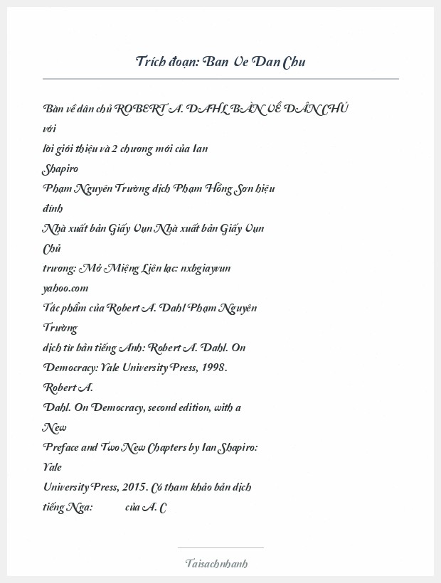 Trích đoạn Ban Ve Dan Chu