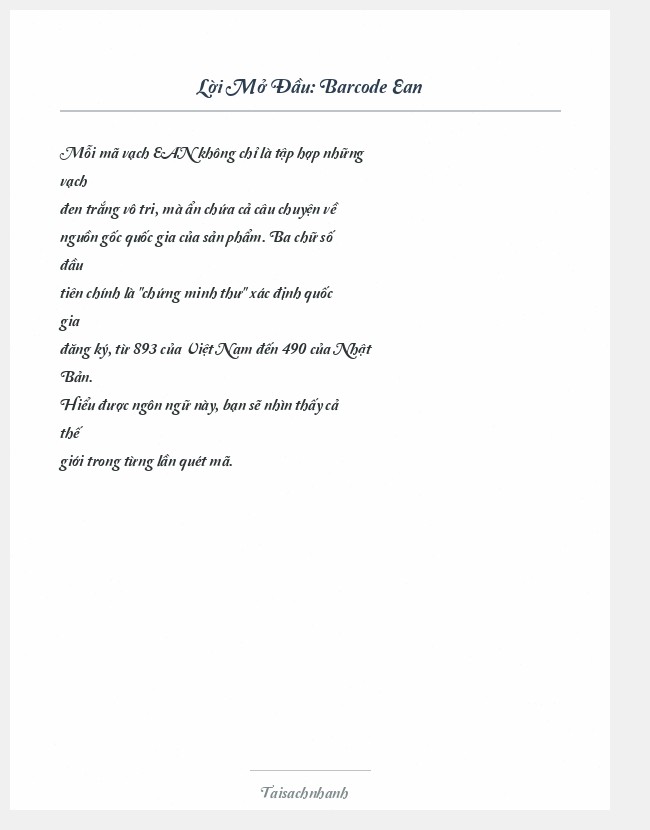 Trích đoạn Barcode Ean