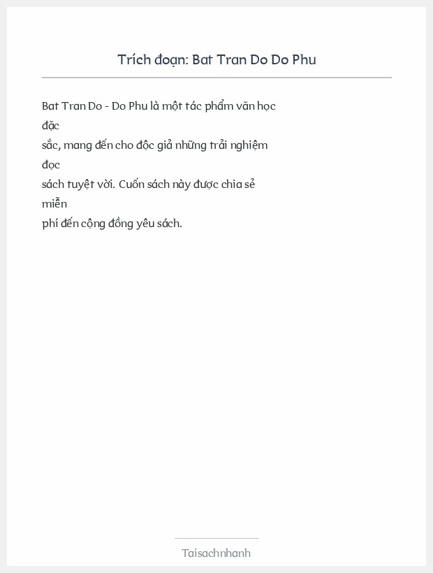 Trích đoạn Bat Tran Do Do Phu