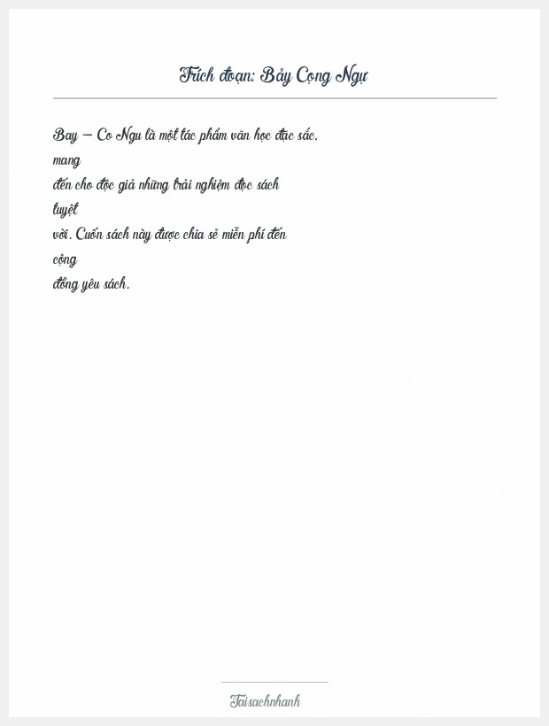 Trích đoạn Bảy Cọng Ngự