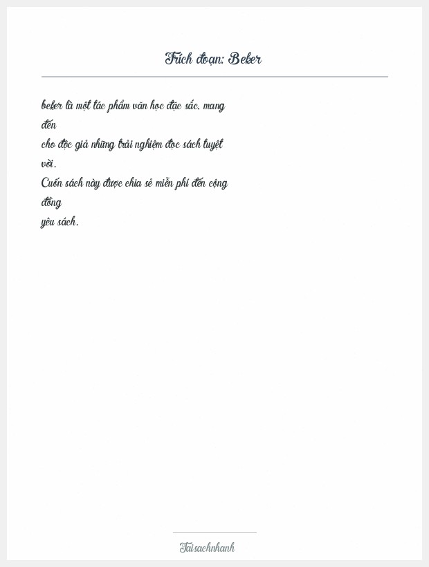 Trích đoạn Beker
