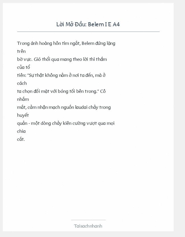 Trích đoạn Belem I E A4