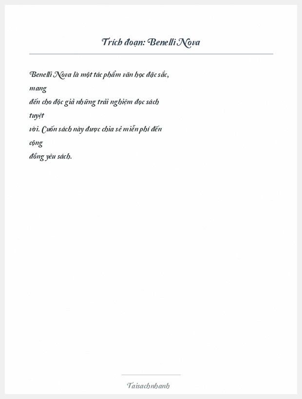 Trích đoạn Benelli Nova