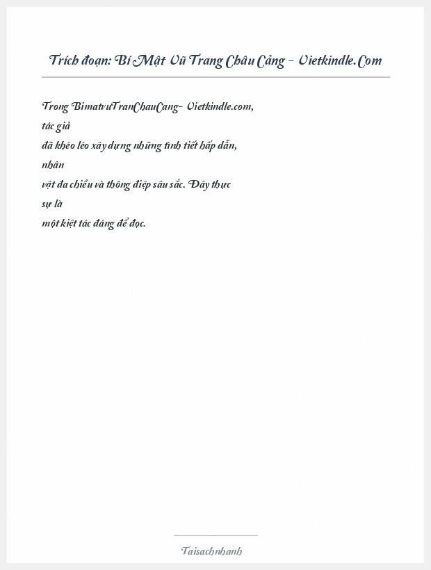 Trích đoạn Bí Mật Vũ Trang Châu Cảng - Vietkindle.Com