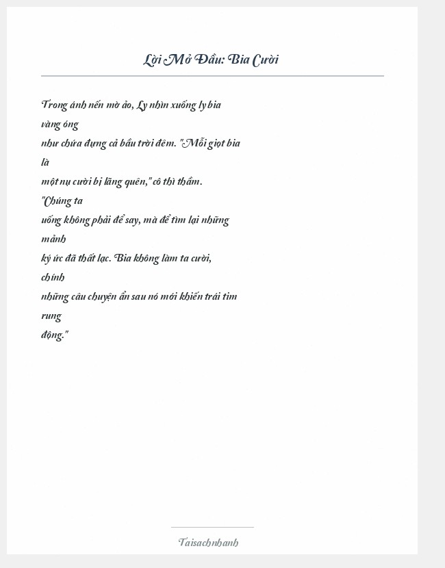 Trích đoạn Bia Cười