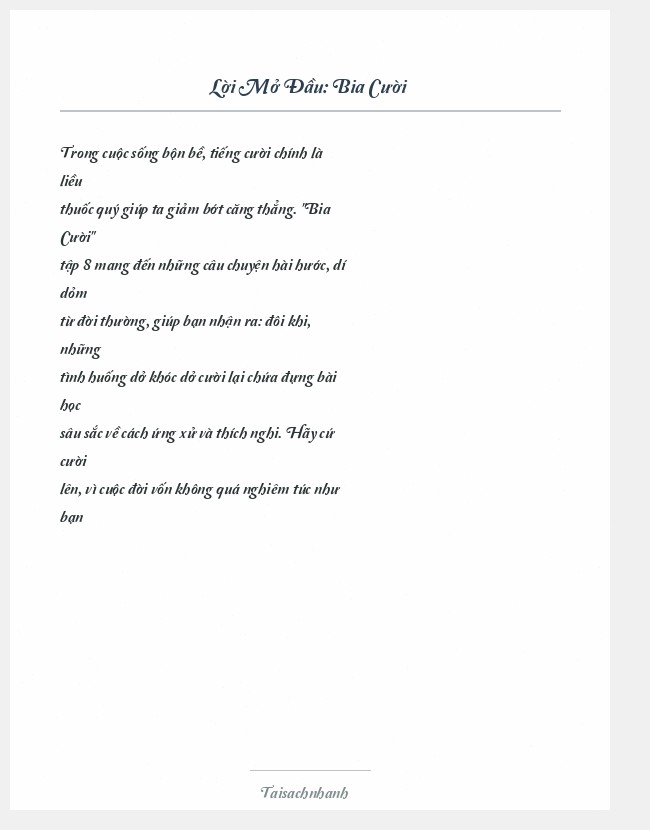 Trích đoạn Bia Cười