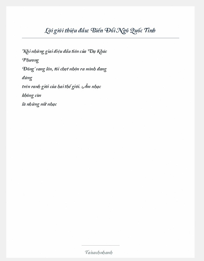 Trích đoạn Biến Đổi Ngô Quốc Tính