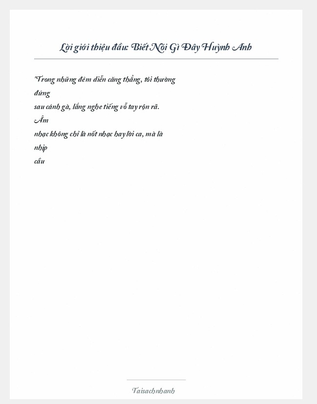 Trích đoạn Biết Nói Gì Đây Huỳnh Anh