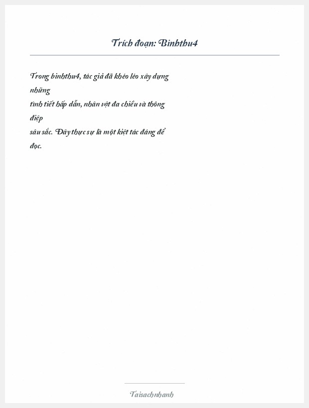 Trích đoạn Binhthu4