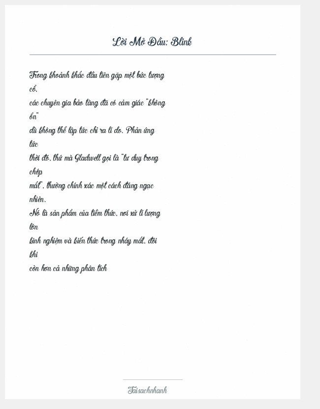 Trích đoạn Blink