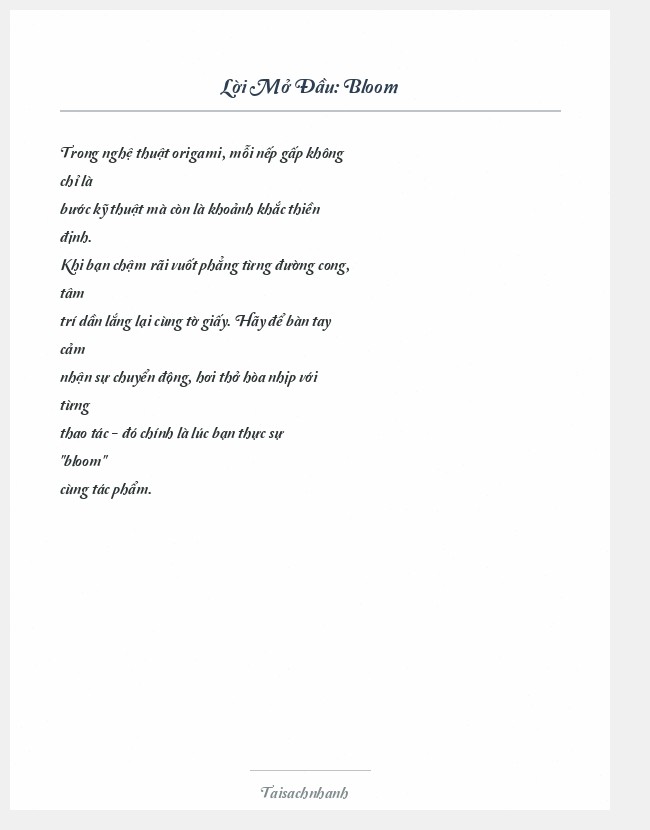 Trích đoạn Bloom