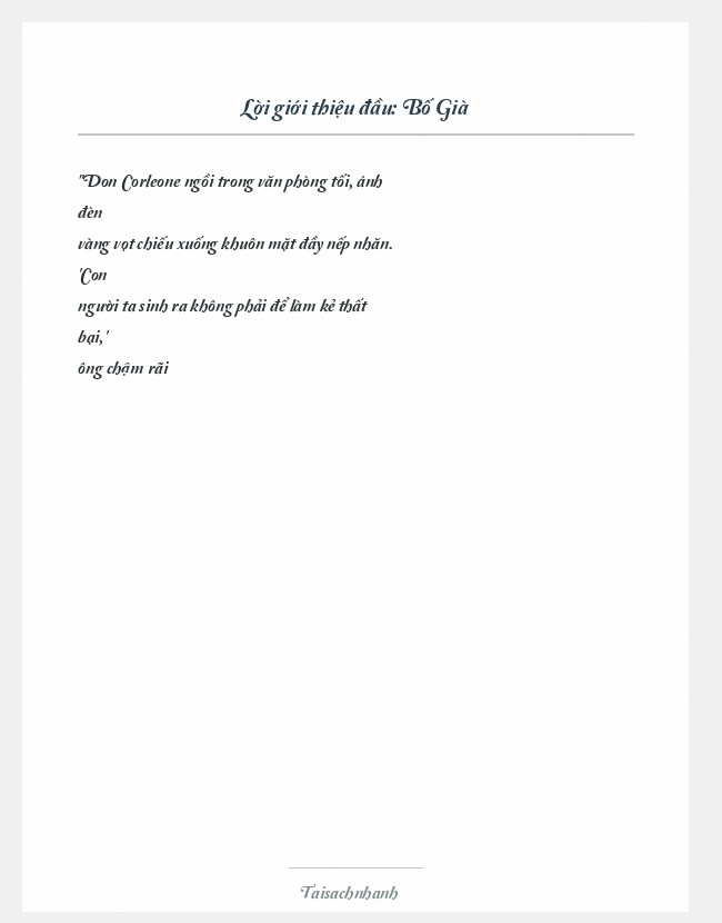 Trích đoạn Bố Già