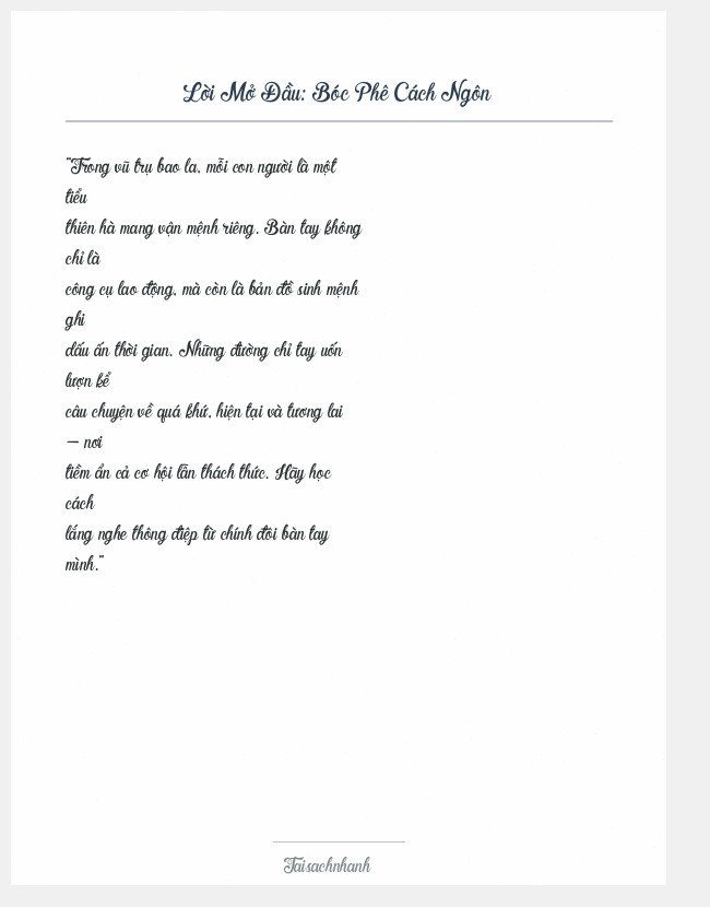 Trích đoạn Bóc Phê Cách Ngôn