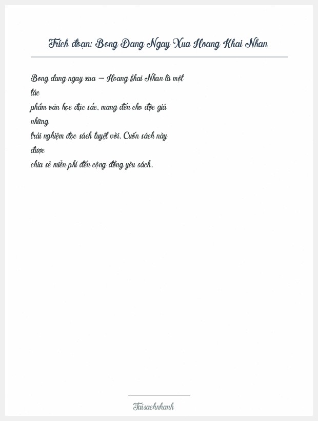 Trích đoạn Bong Dang Ngay Xua Hoang Khai Nhan