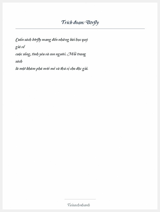 Trích đoạn Btrfly