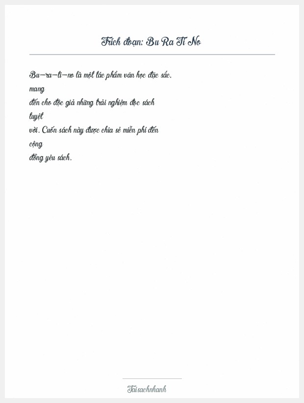 Trích đoạn Bu Ra Ti No