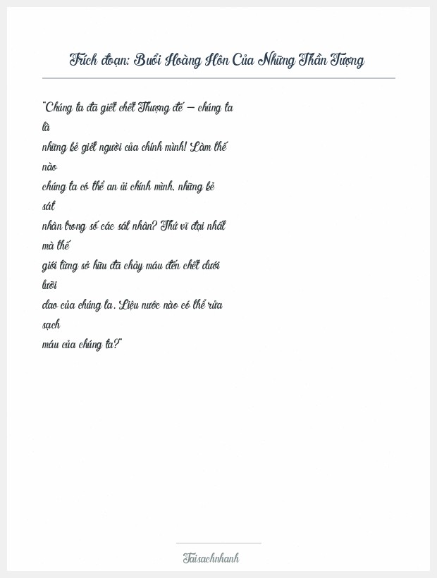 Trích đoạn Buổi Hoàng Hôn Của Những Thần Tượng