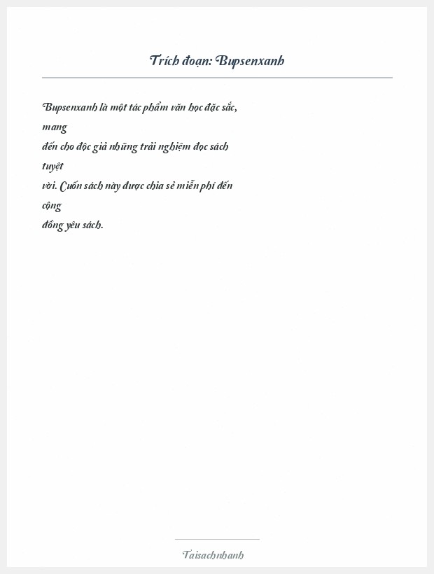 Trích đoạn Bupsenxanh
