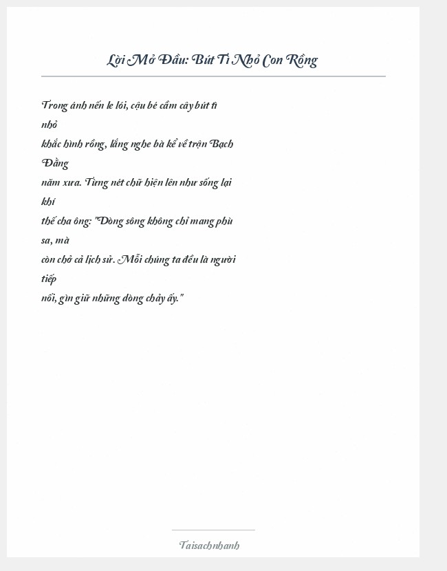 Trích đoạn Bút Tì Nhỏ Con Rồng