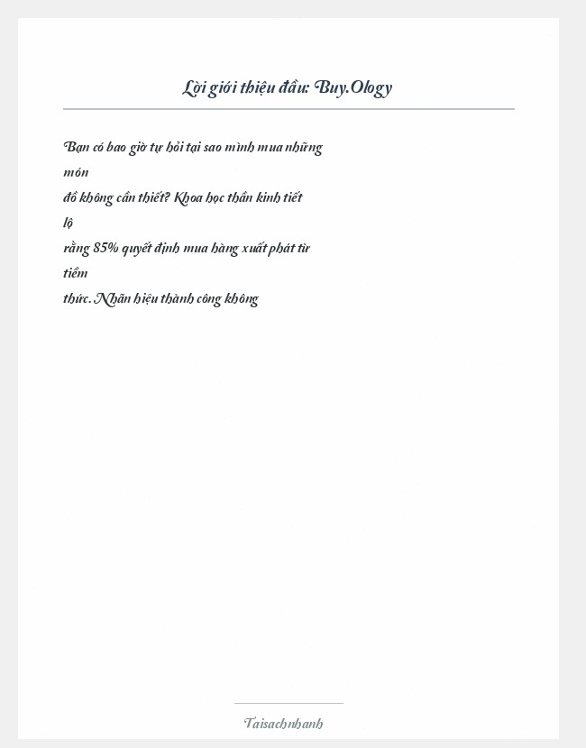 Trích đoạn Buy.Ology