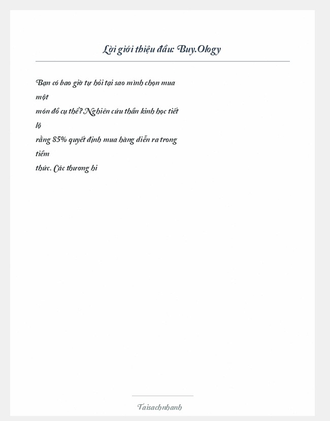 Trích đoạn Buy.Ology