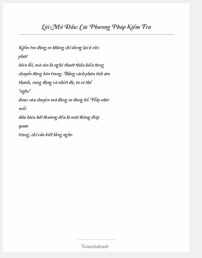 Trích đoạn Các Phương Pháp Kiểm Tra
