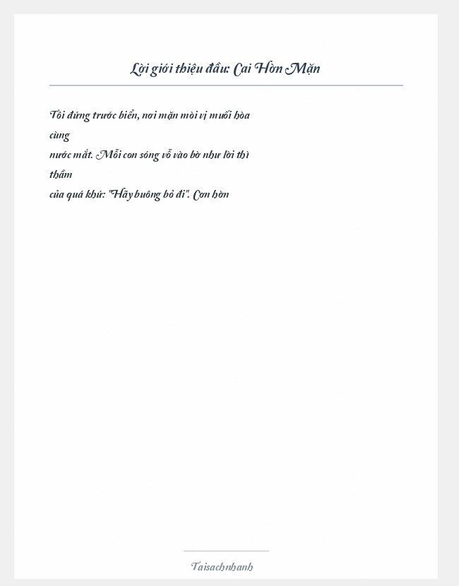 Trích đoạn Cai Hờn Mặn