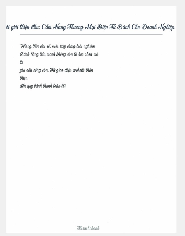 Trích đoạn Cẩm Nang Thương Mại Điện Tử Dành Cho Doanh Nghiệp 3