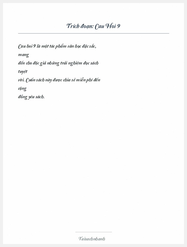 Trích đoạn Cau Hoi 9