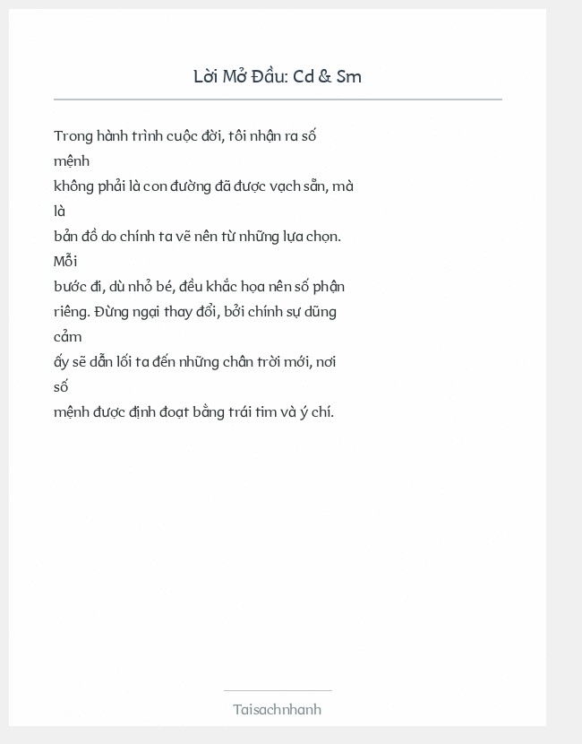 Trích đoạn Cd & Sm