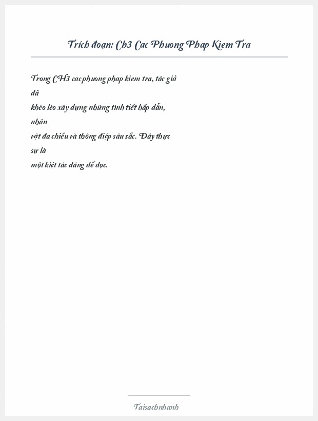 Trích đoạn Ch3 Cac Phuong Phap Kiem Tra