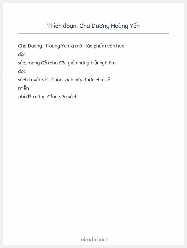 Trích đoạn Cha Dượng Hoàng Yến