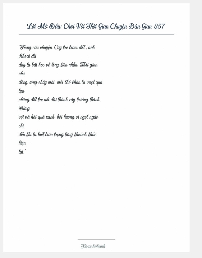 Trích đoạn Chơi Với Thời Gian Chuyện Dân Gian 357
