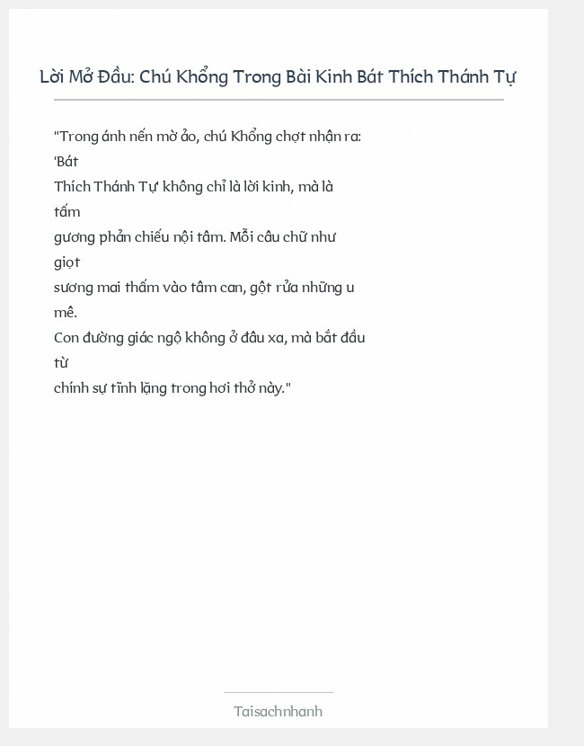 Trích đoạn Chú Khổng Trong Bài Kinh Bát Thích Thánh Tự