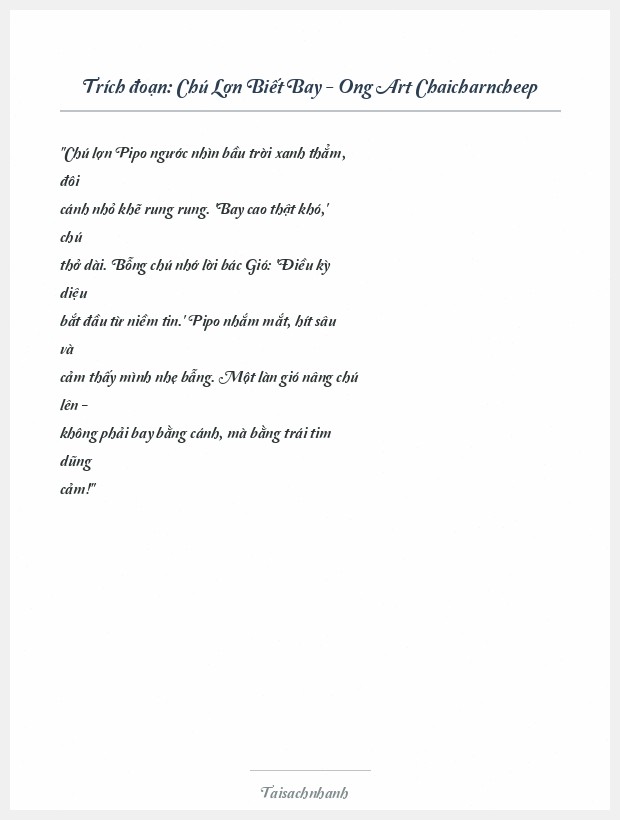 Trích đoạn Chú Lợn Biết Bay - Ong Art Chaicharncheep