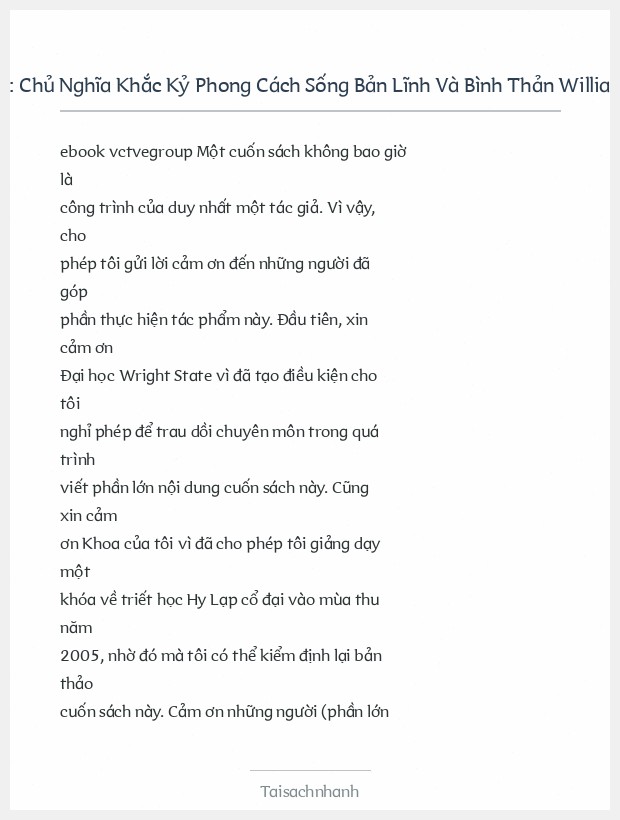 Trích đoạn Chủ Nghĩa Khắc Kỷ Phong Cách Sống Bản Lĩnh Và Bình Thản William B. Irvine