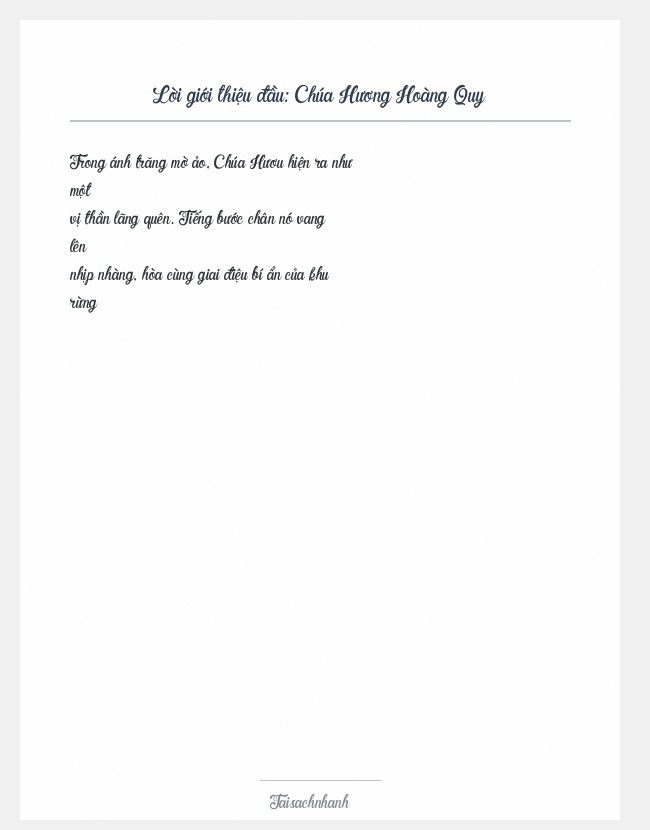 Trích đoạn Chúa Hương Hoàng Quy