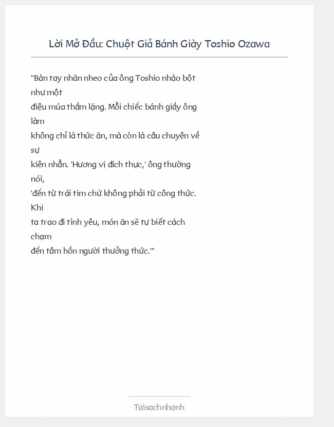 Trích đoạn Chuột Giả Bánh Giày Toshio Ozawa