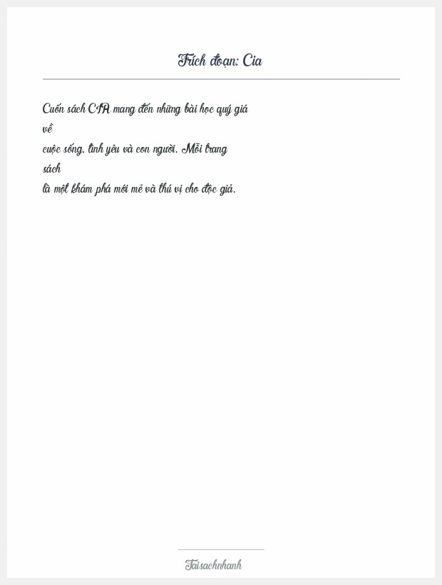 Trích đoạn Cia