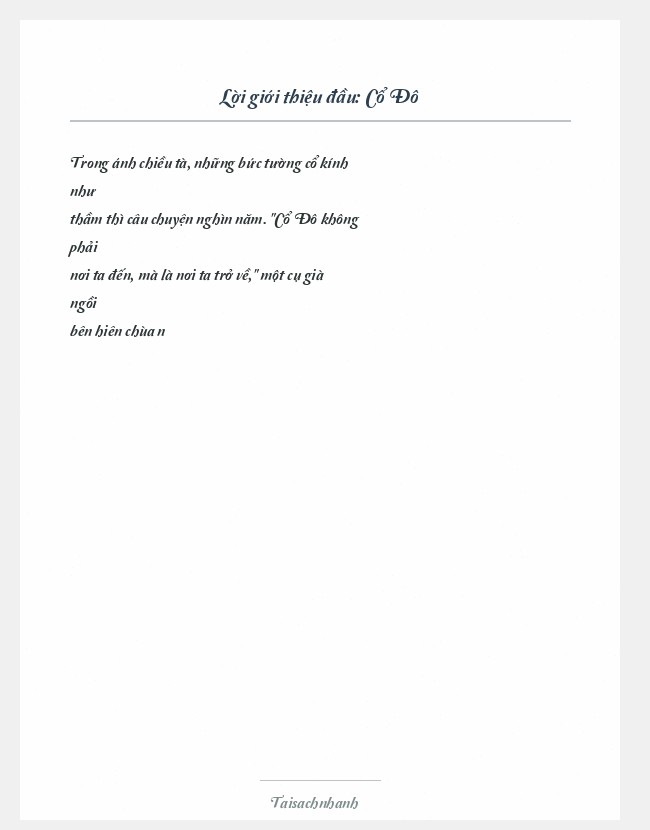 Trích đoạn Cổ Đô