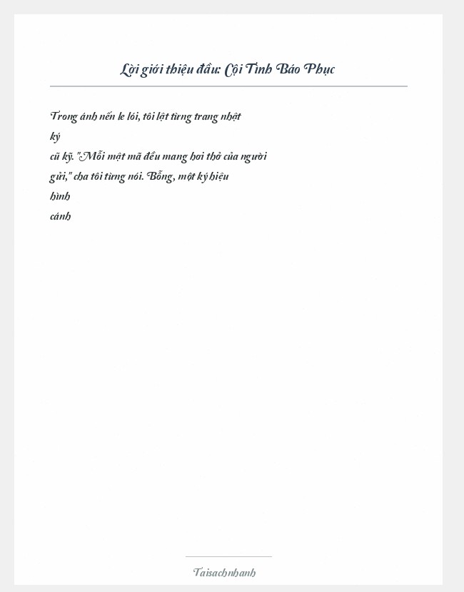 Trích đoạn Cội Tình Báo Phục