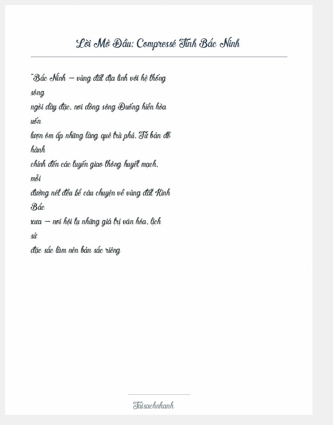Trích đoạn Compressé Tinh Bắc Ninh