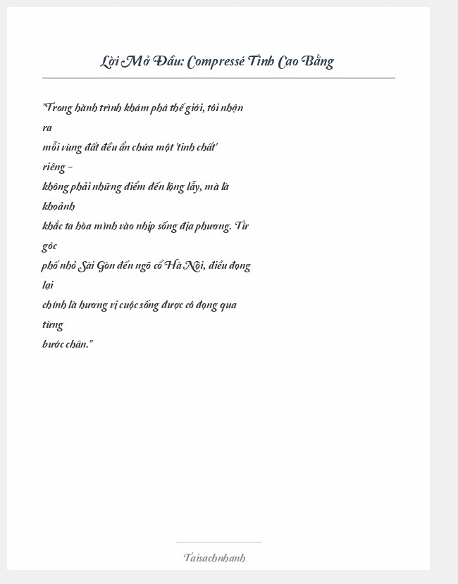 Trích đoạn Compressé Tinh Cao Bằng