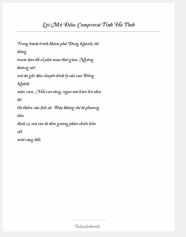 Trích đoạn Compressé Tinh Hà Tĩnh