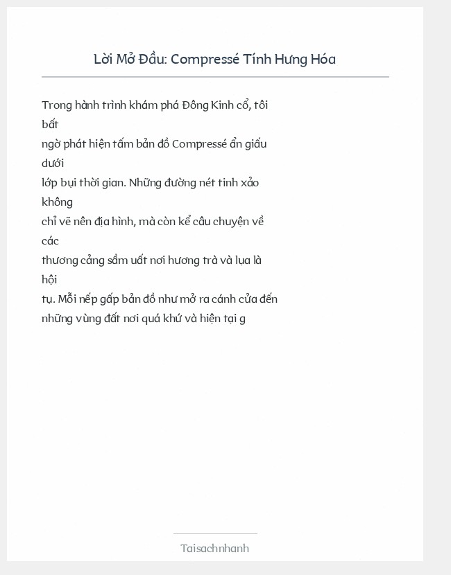 Trích đoạn Compressé Tính Hưng Hóa