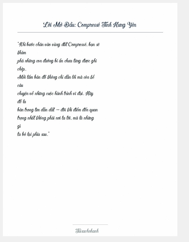 Trích đoạn Compressé Tinh Hưng Yên