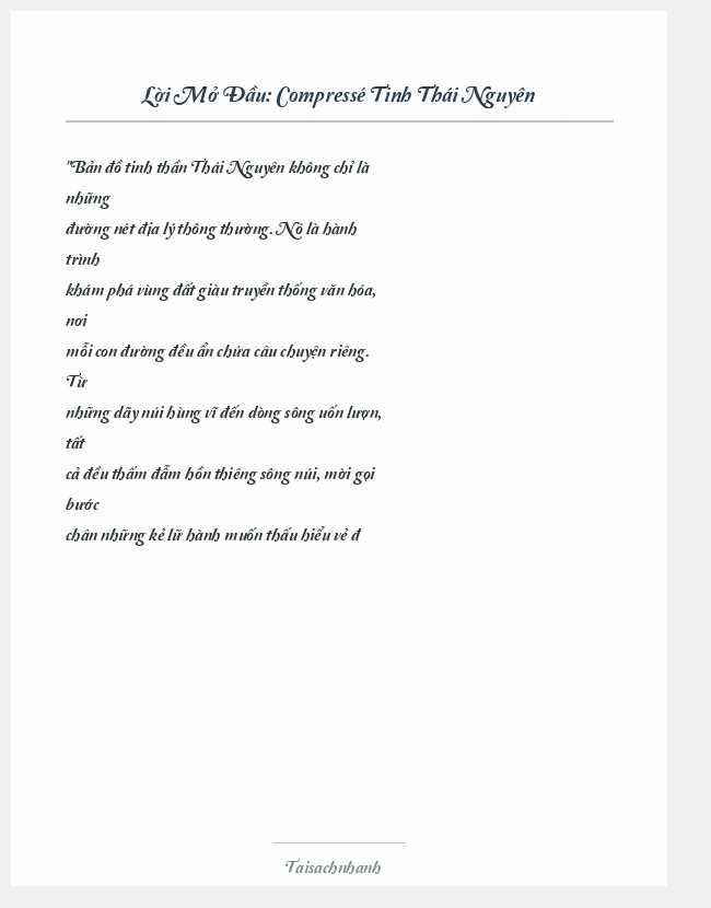 Trích đoạn Compressé Tinh Thái Nguyên