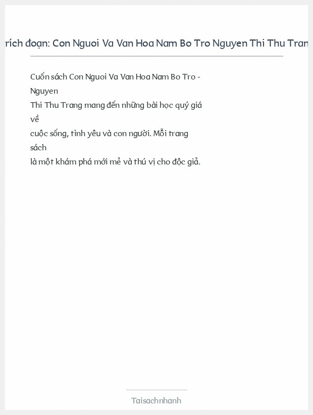 Trích đoạn Con Nguoi Va Van Hoa Nam Bo Tro Nguyen Thi Thu Trang