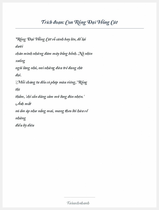 Trích đoạn Con Rồng Đại Hồng Cát